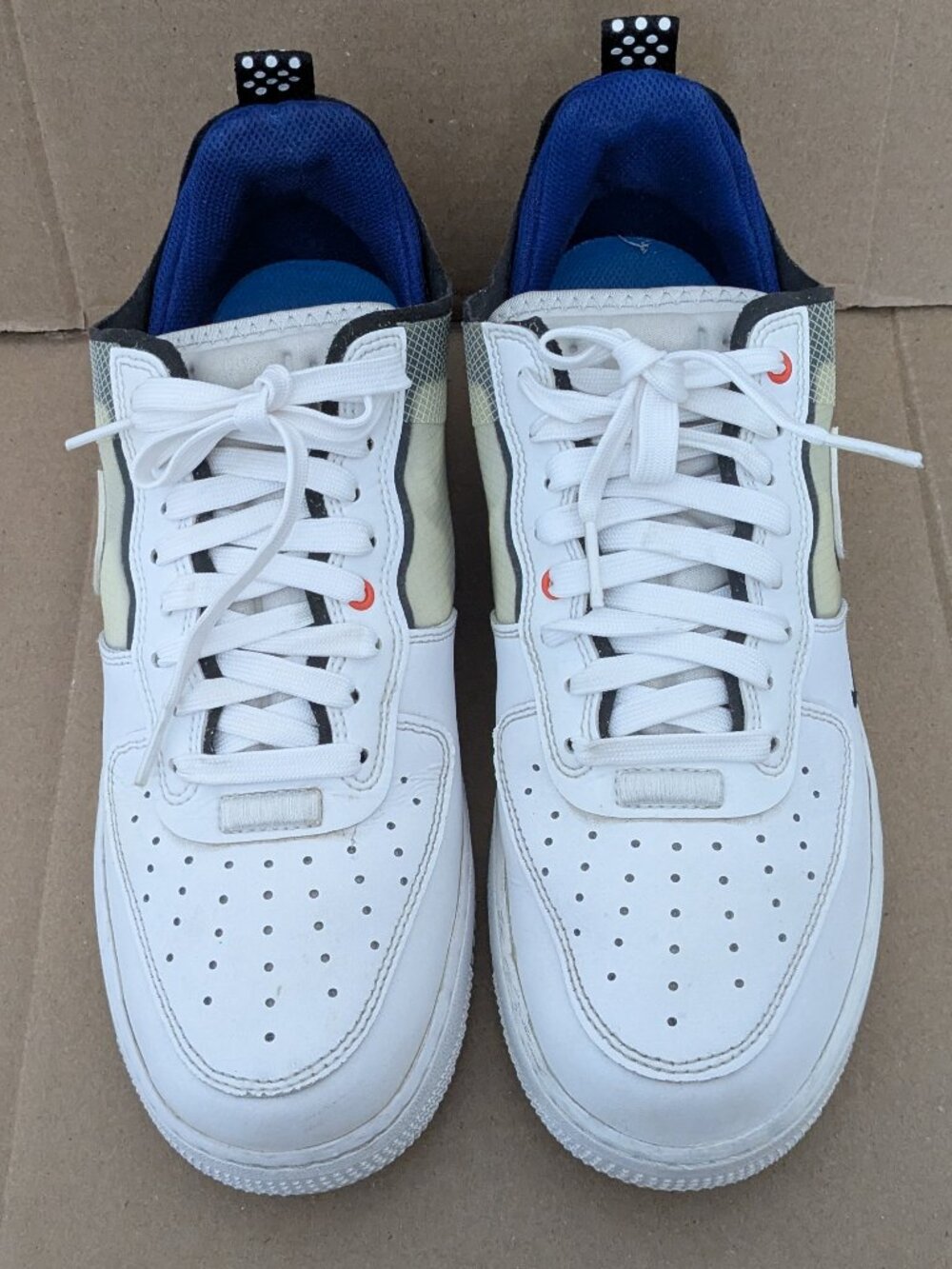 Nike Air Force 1 React 'White Light Photo Blue' DH7615-101 Men's Shoes Size 8 . - Picture 4 of 14